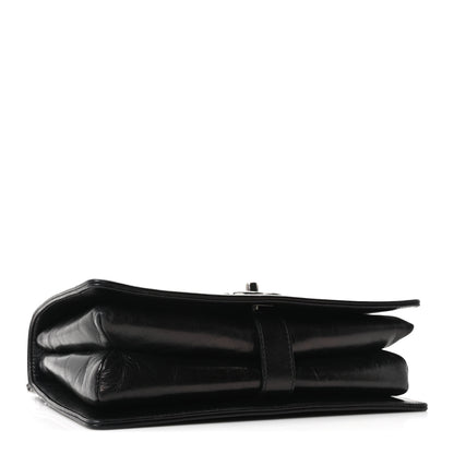 Chanel Glazed Calfskin Quilted Medium Korean Garden Flap Black 4 of 10