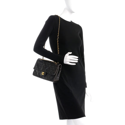 Chanel Lambskin Quilted Medium Double Flap Black 3 of 11