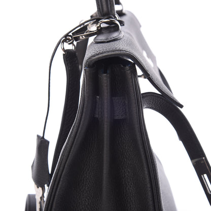 Hermes Togo Verso Kelly Retourne 35 Black Bleu Agate 38 of 40