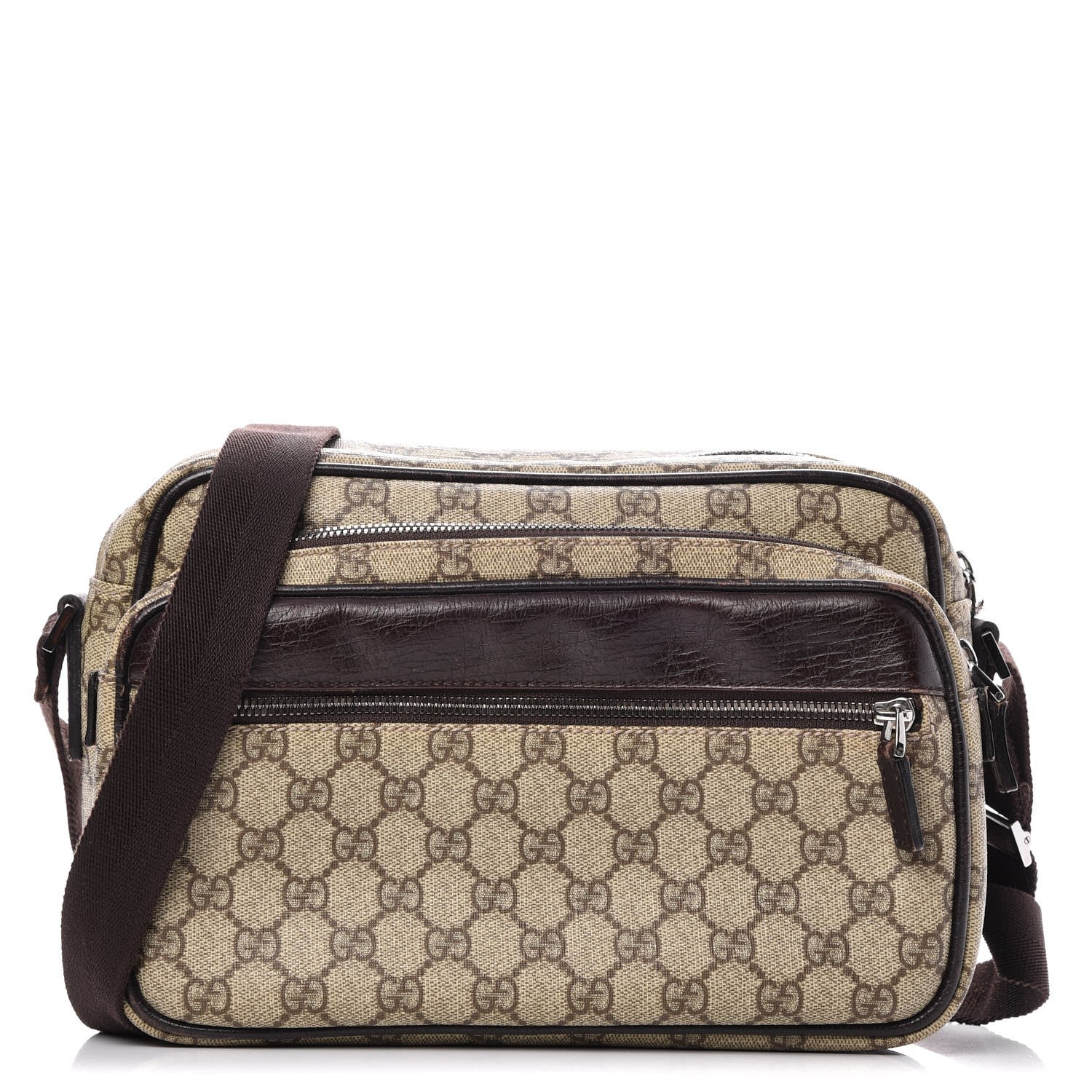 Gucci GG Plus Monogram Camera Bag Dark Brown 1 of 22