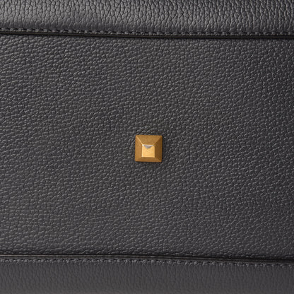 MCM Grained Calfskin Large Milla Tote Phantom Grey 15 of 16