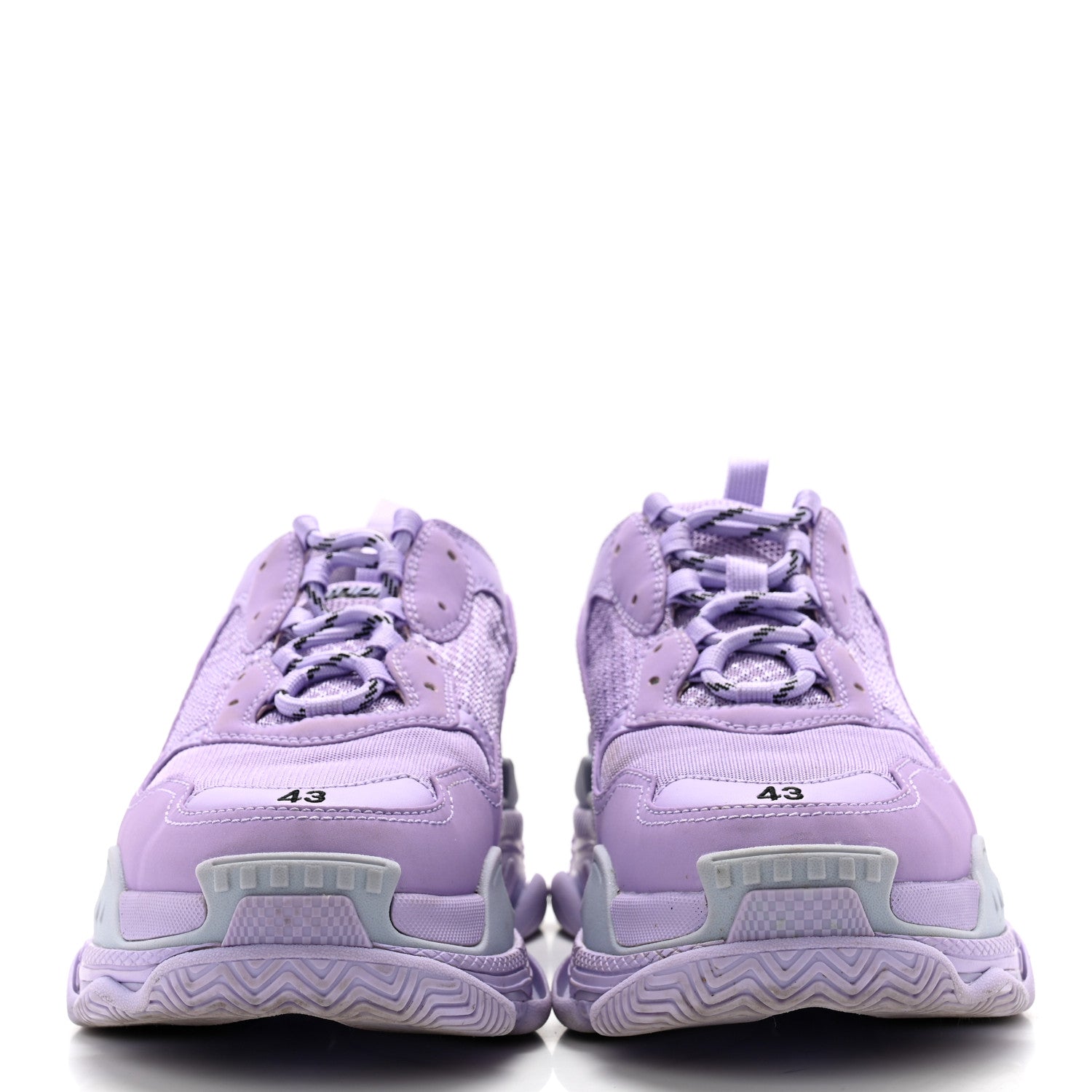 Balenciaga Fabric Mesh Mens Triple S Sneakers 43 Light Lilac 2 of 11