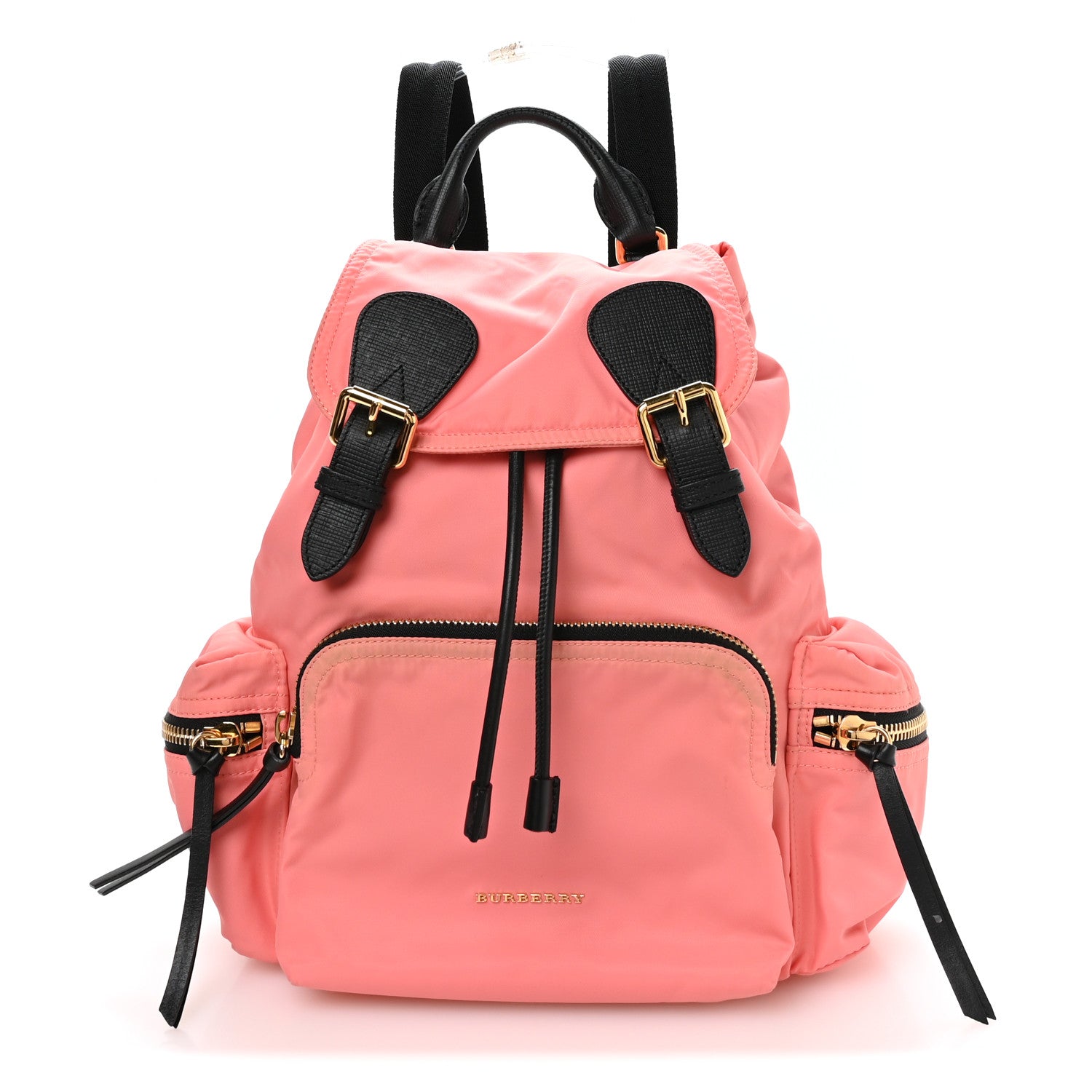 Burberry Nylon Medium Rucksack Backpack Bright Coral Pink 1 of 11
