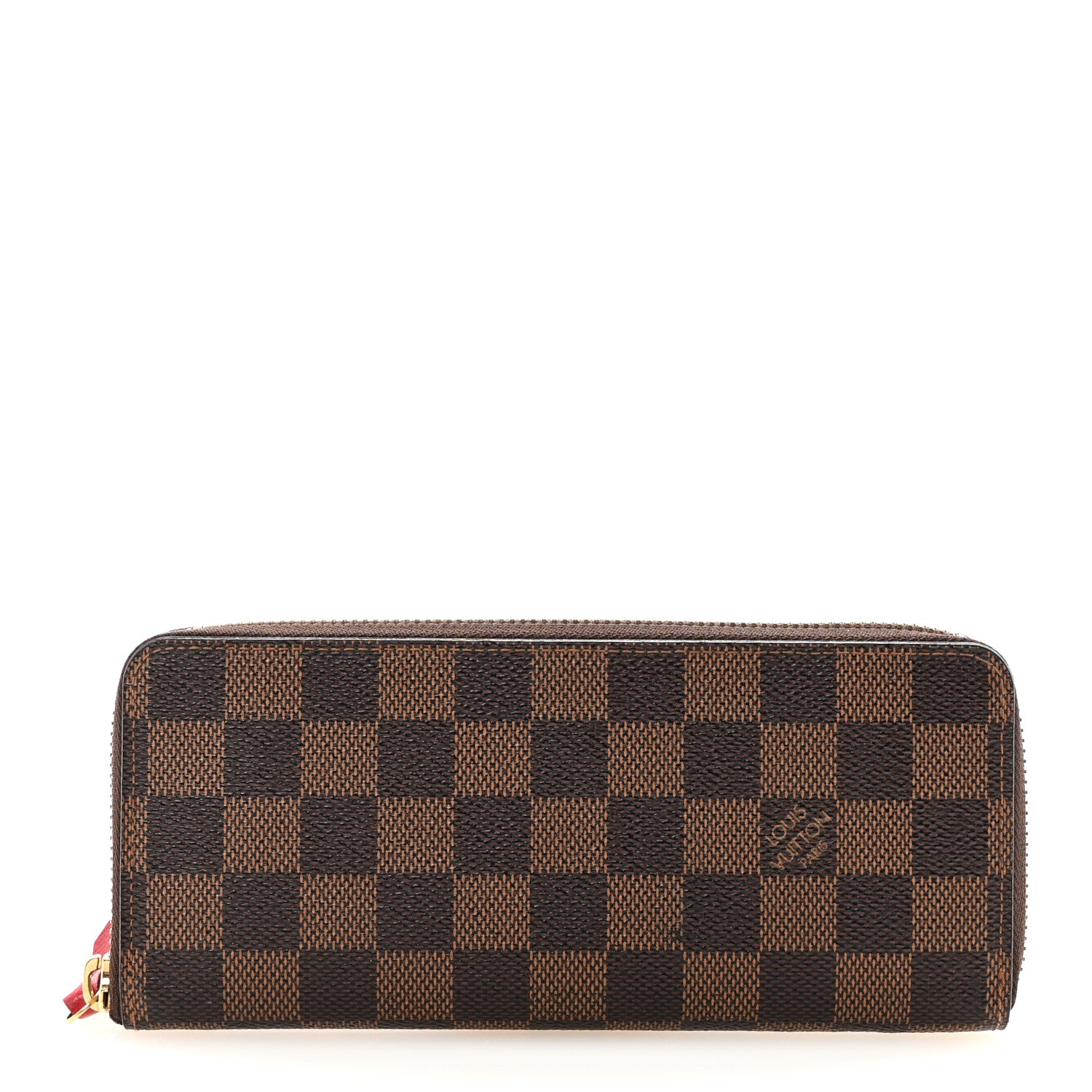 Louis Vuitton Damier Ebene Clemence Wallet Cherry 1 of 6