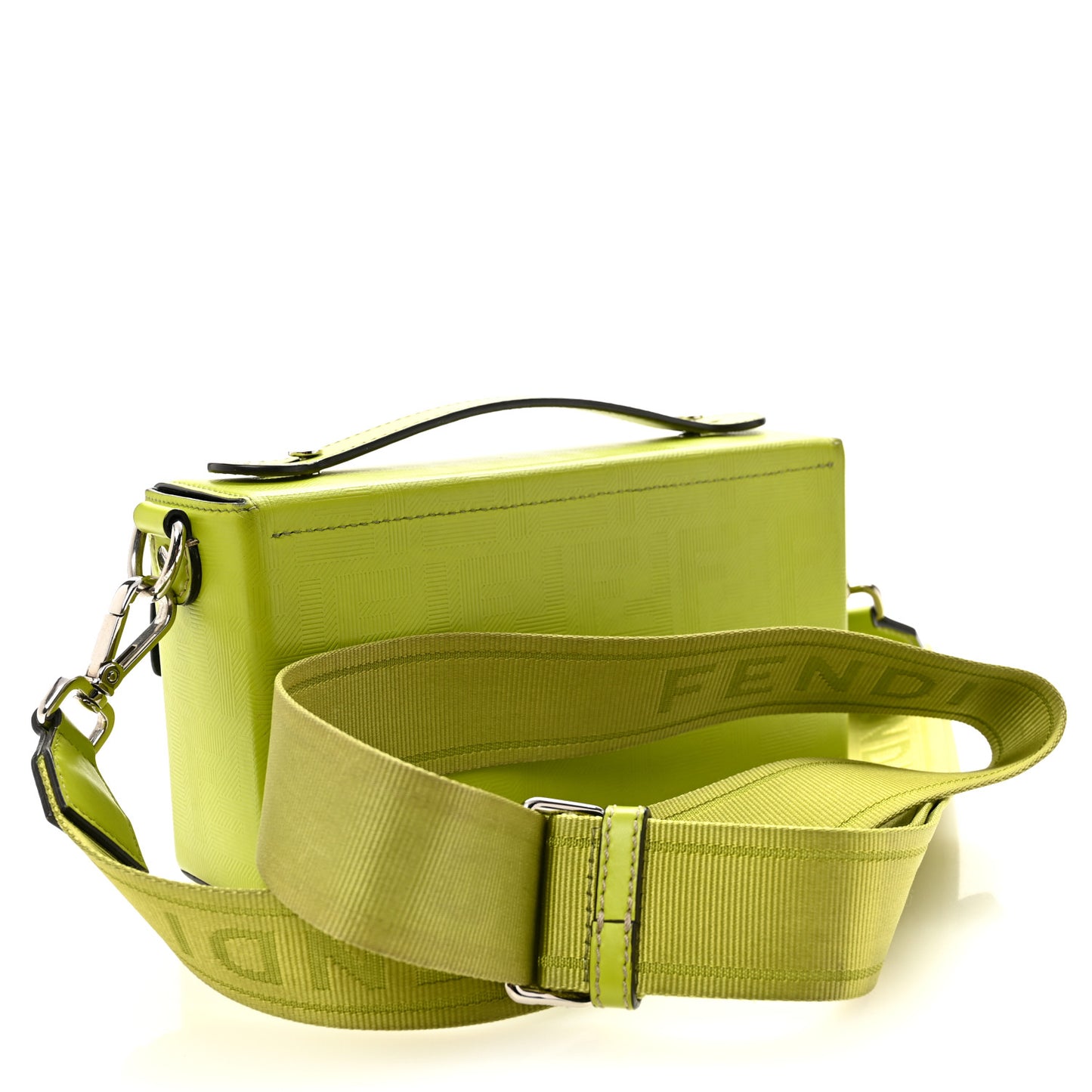 Vitello King FF Lines Embossed Baguette Soft Trunk Wasabi