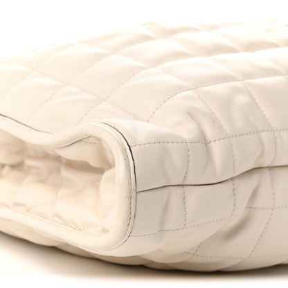 Gucci Calfskin Quilted Large Deco Tote Bag Mystic White 9 of 10