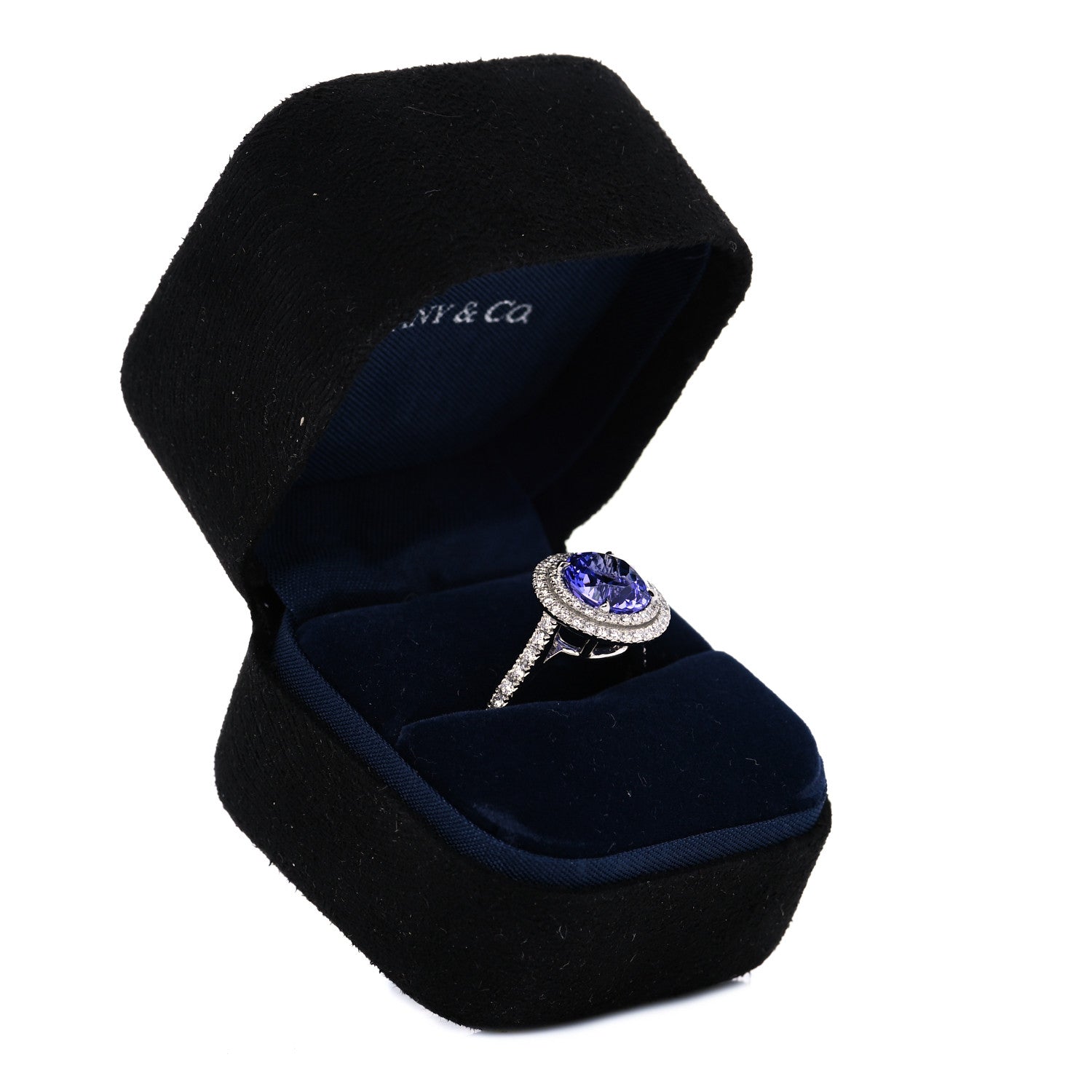 Tiffany Platinum Diamond Tanzanite Soleste Ring 54 7 6 of 6
