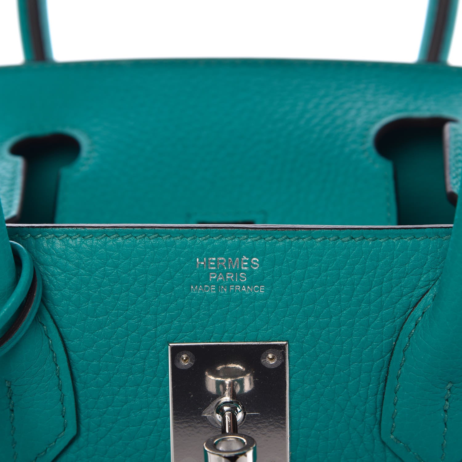 Hermes Taurillon Clemence Birkin 30 Bleu Paon 11 of 12
