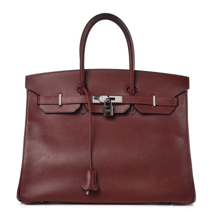 Hermes Ardennes Birkin 35 Rouge H 1 of 38