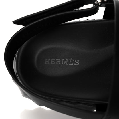 Hermes Calfskin Goatskin Mens Electric Sandals 42.5 Black 7 of 13