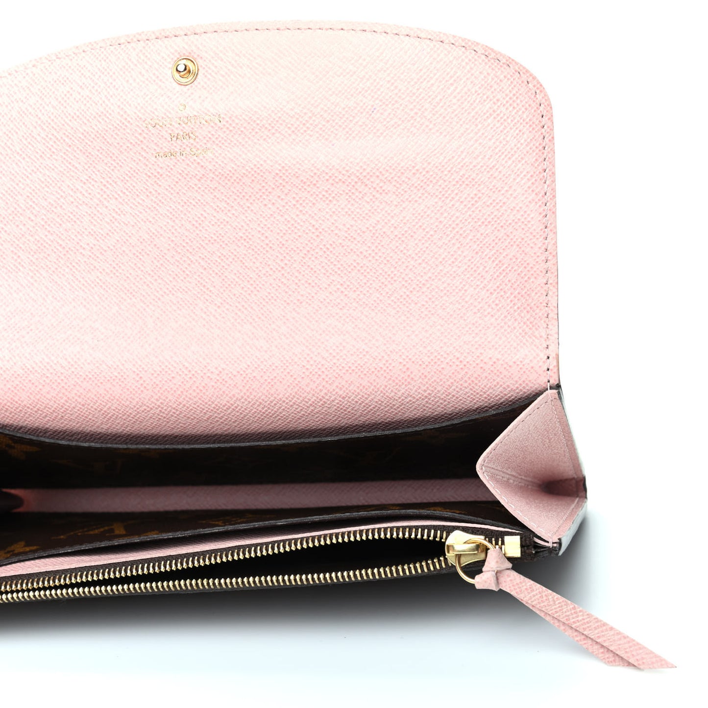 Monogram Emilie Wallet Rose Ballerine