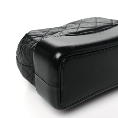 Chanel Aged Calfskin Quilted Small Gabrielle Backpack Black 9 of 10