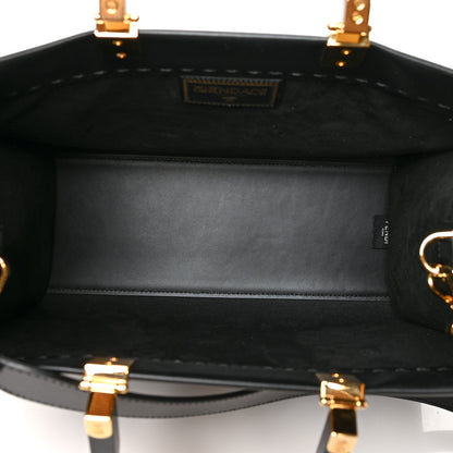 Fendi X VERSACE Calfskin Plexiglass Fendace Medium Fendi Sunshine Shopper Tote Black 5 of 9