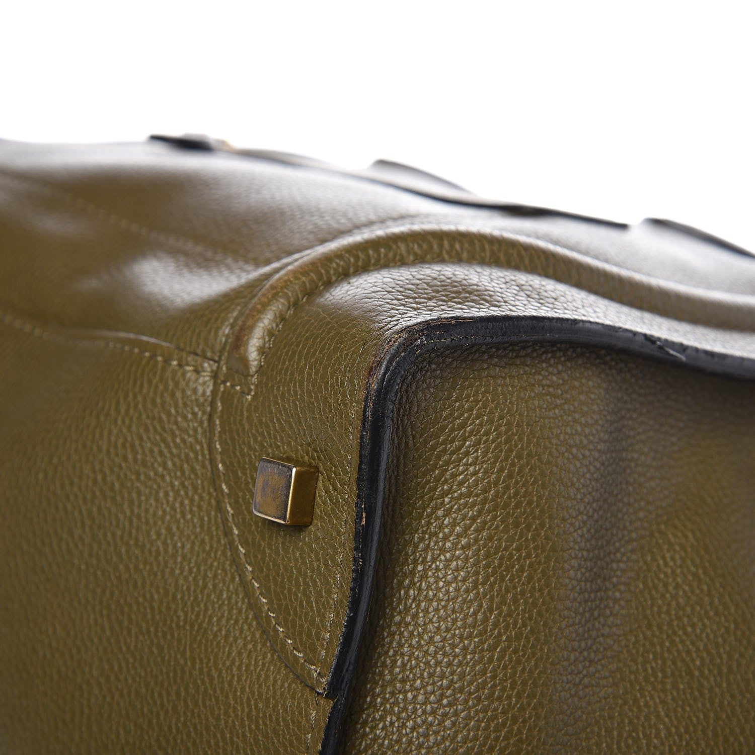 Celine Drummed Calfskin Mini Luggage Jungle 11 of 16