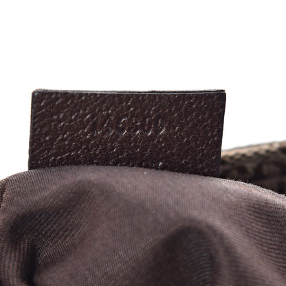 Gucci Monogram Web Small Flat Messenger Bag Brown 7 of 11