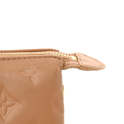 Louis Vuitton Lambskin Embossed Monogram Coussin PM Camel 10 of 11