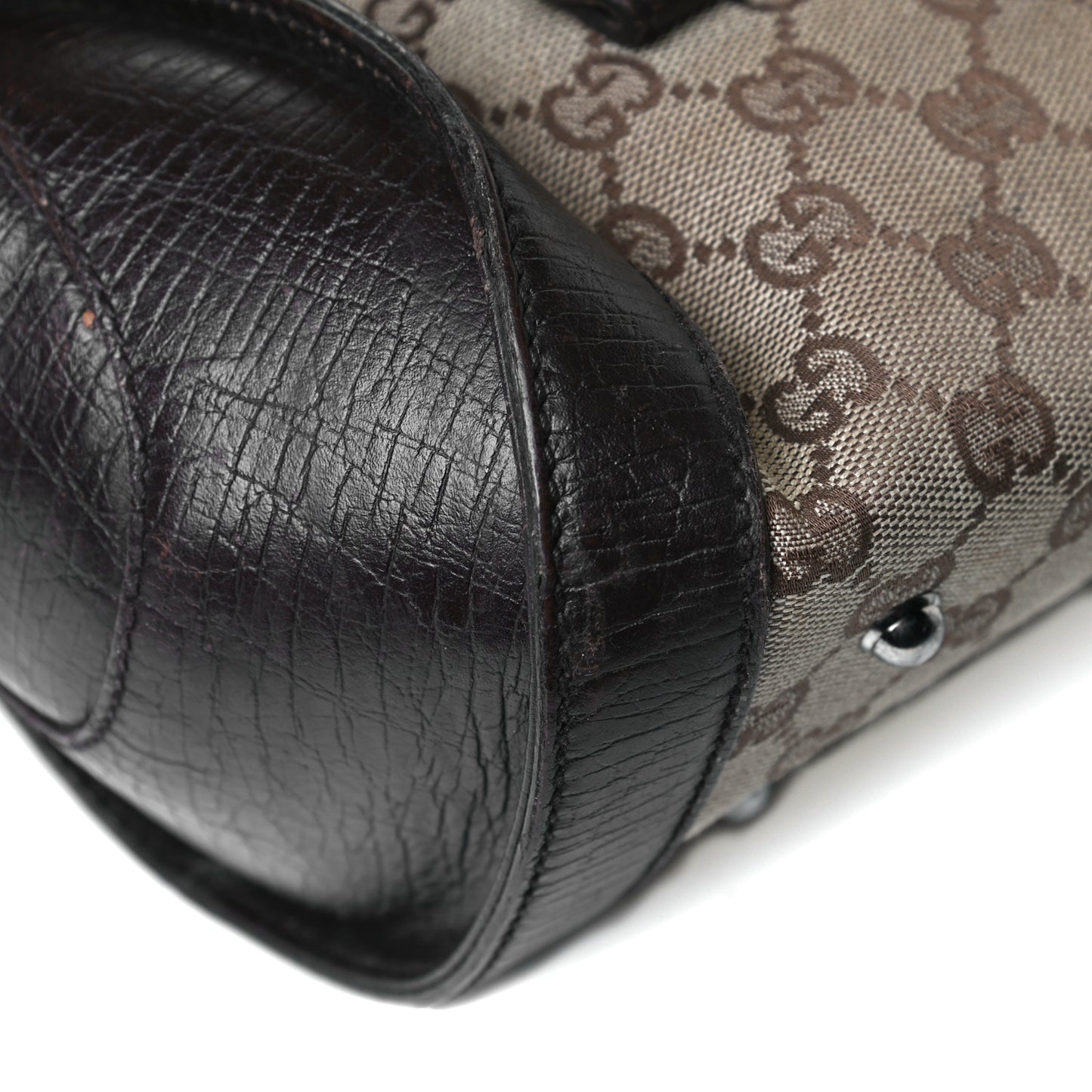 Monogram Small Bamboo Bullet Bag Dark Brown