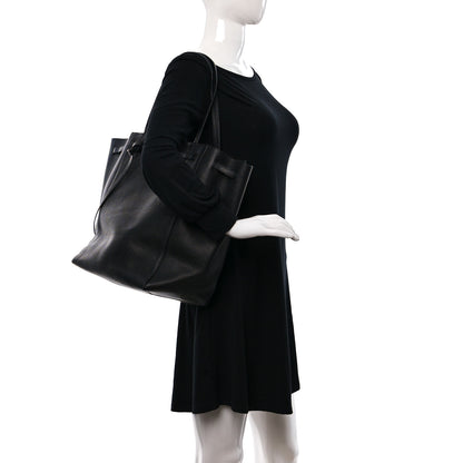 Celine Soft Grained Calfskin Medium Belt Cabas Phantom Black 2 of 9