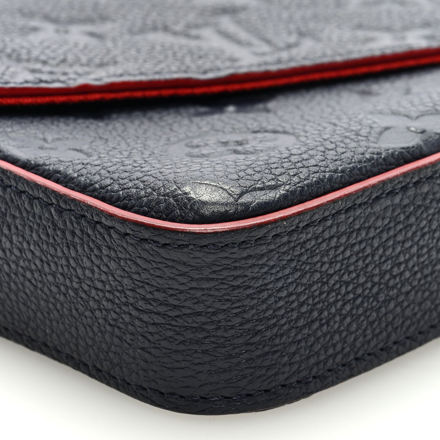 Louis Vuitton Empreinte Pochette Felicie Chain Wallet Marine Rouge 8 of 9