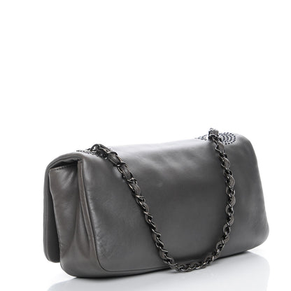 Chanel Lambskin Studded CC East West Flap Grey 3 of 8