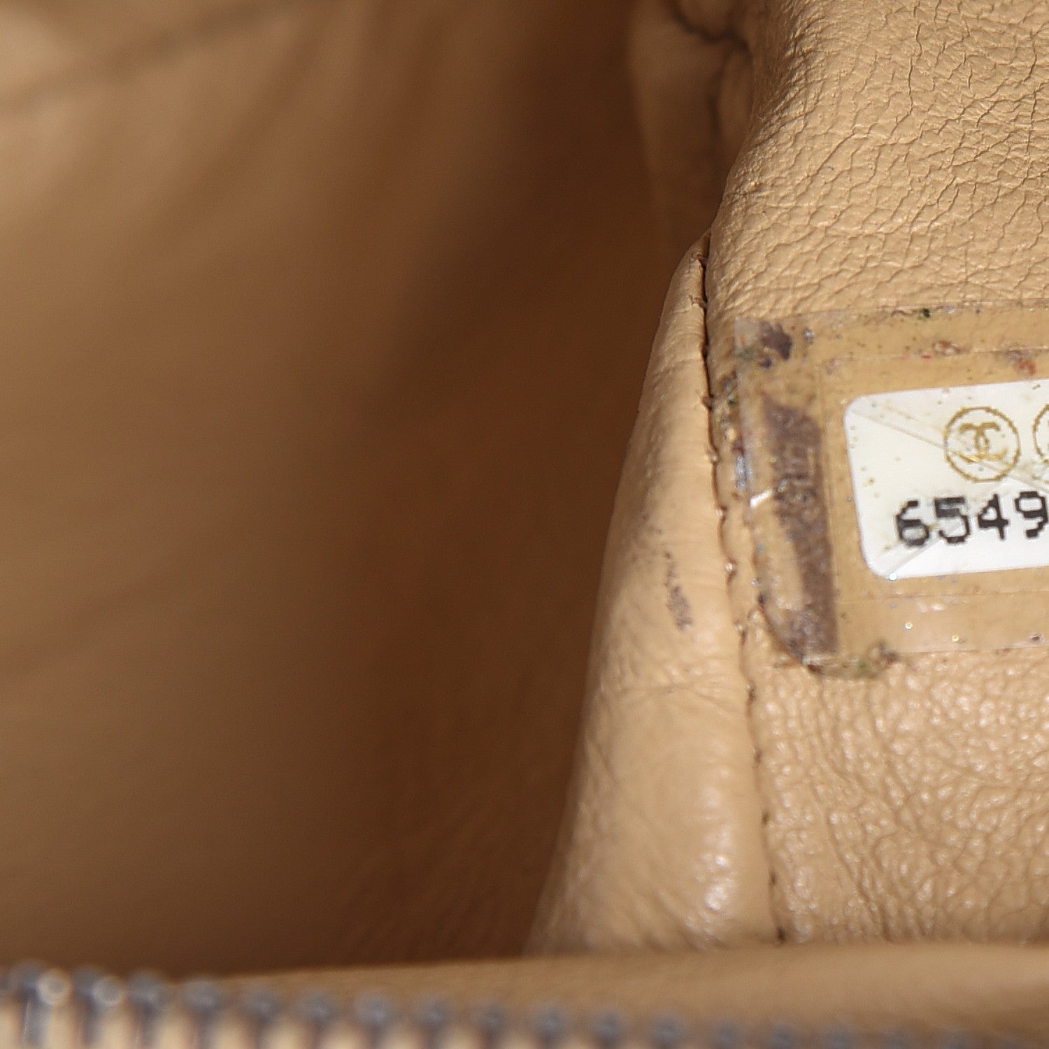 Chanel Lambskin CC Shoulder Bag Beige 9 of 12