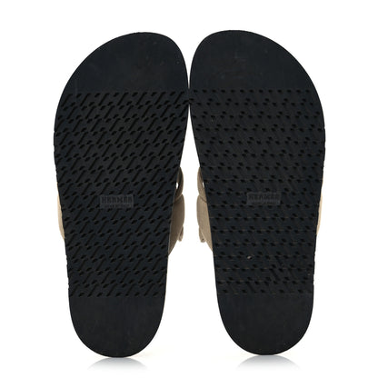 Hermes Suede Goatskin Extra Sandals 39 Beige Argile 7 of 14