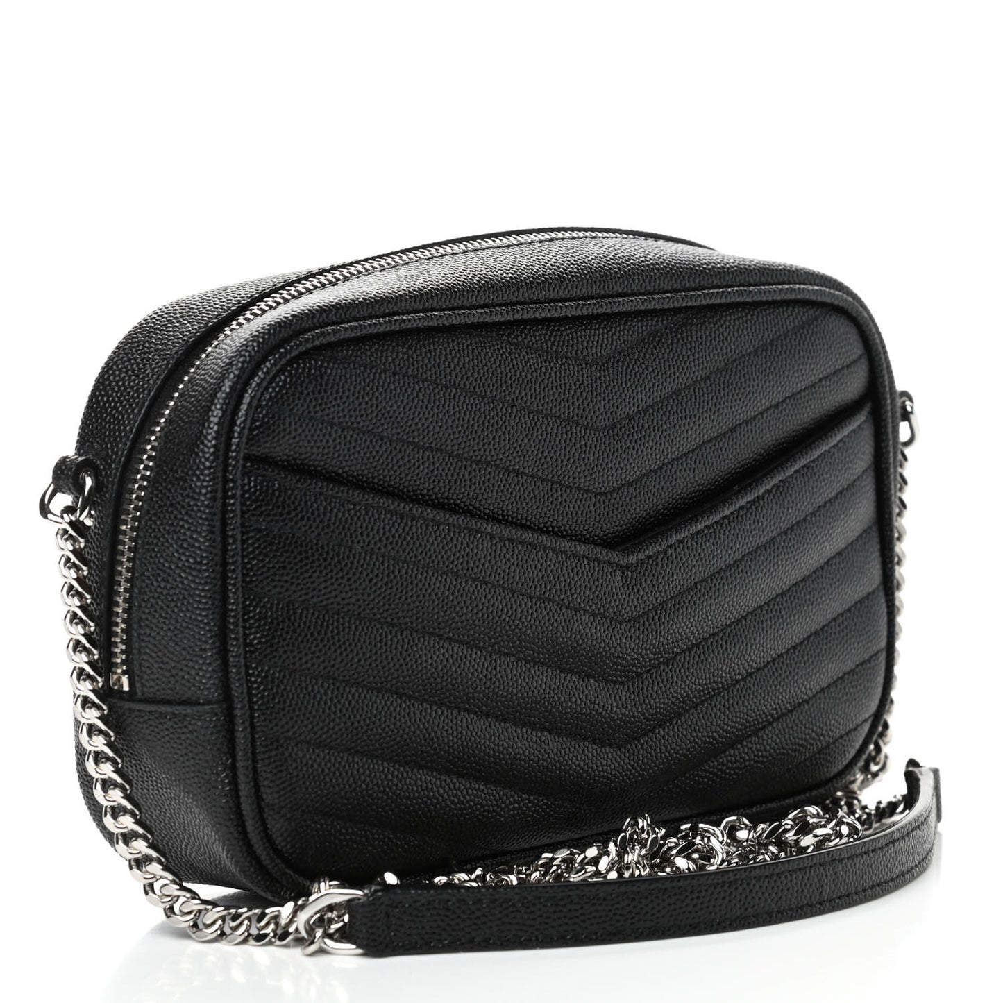 Grain De Poudre Matelasse Monogram Mini Lou Camera Bag Black