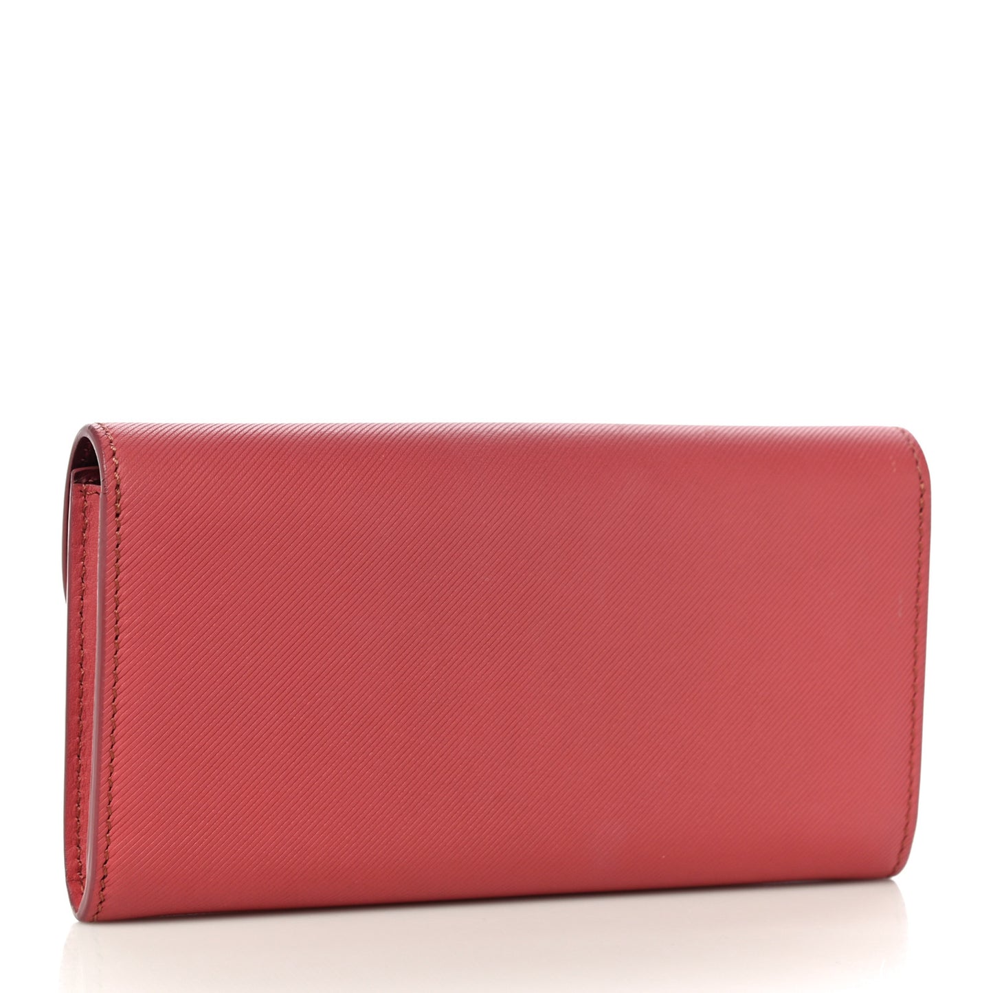 Trench Calfskin DK88 Halton Flap Wallet Pink Burgundy