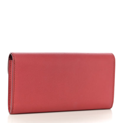 Burberry Trench Calfskin DK88 Halton Flap Wallet Pink Burgundy 3 of 10