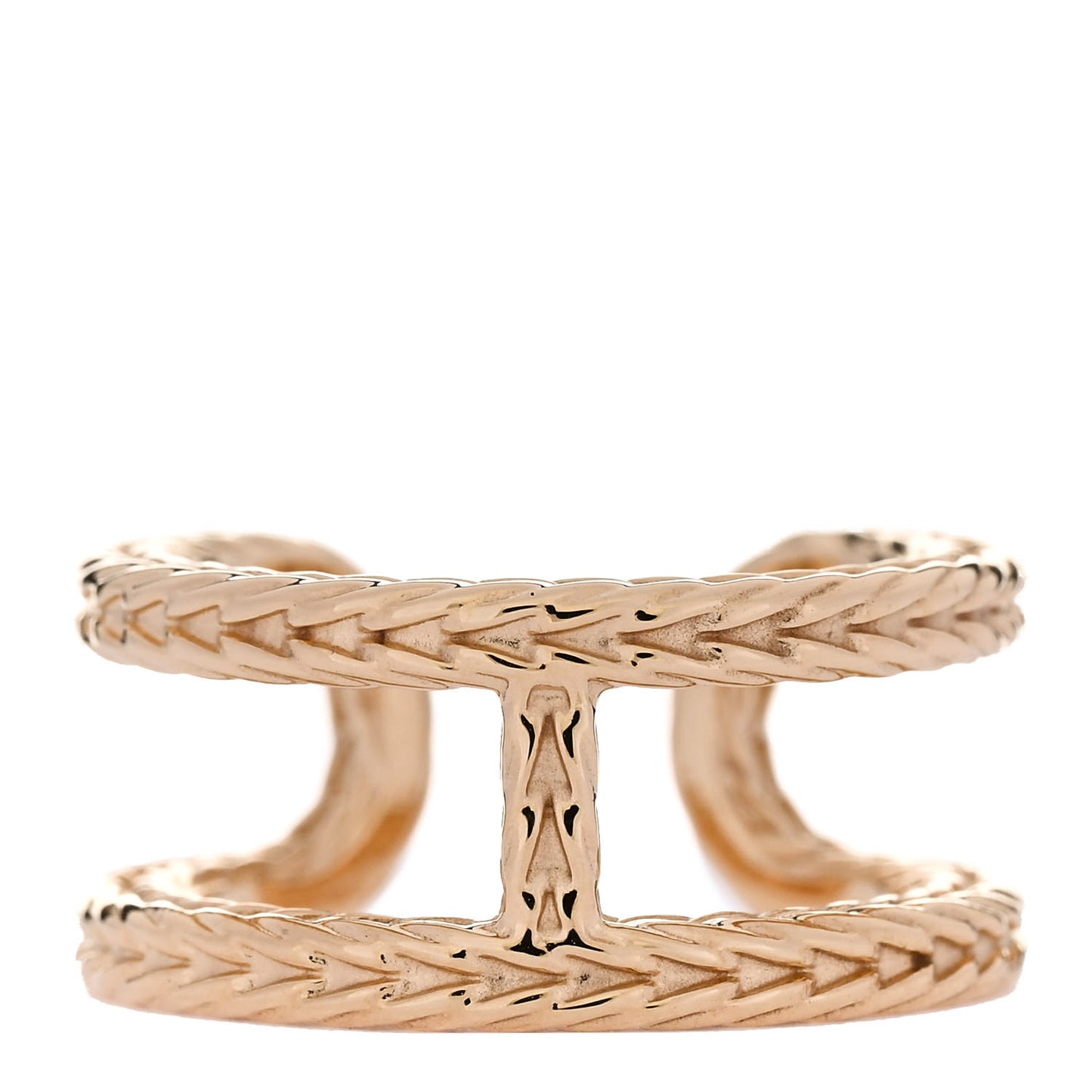 18K Yellow Gold PM Chain d'Ancre Danae Ring 50 5.25