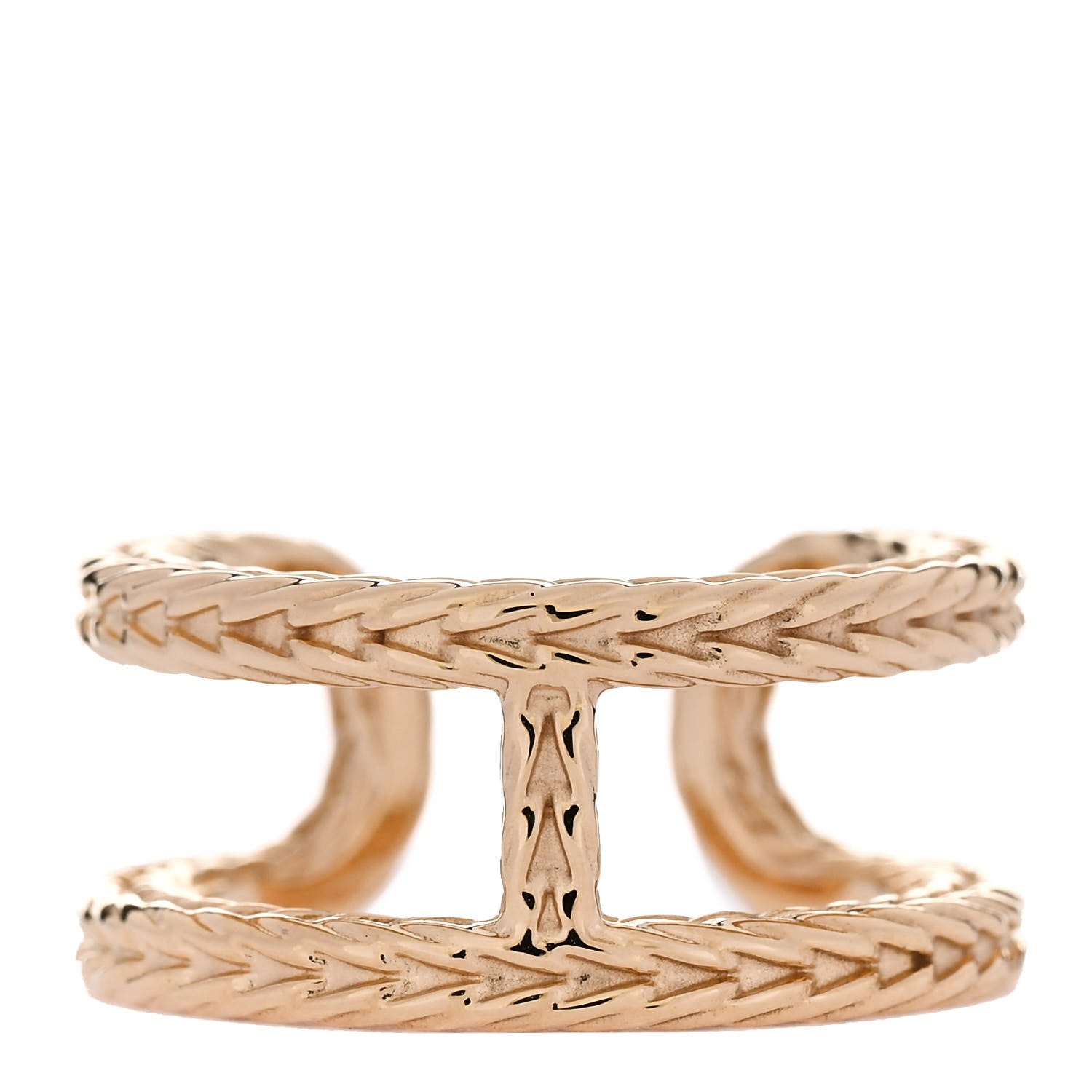 Hermes 18K Yellow Gold PM Chain d'Ancre Danae Ring 50 5.25 3 of 6