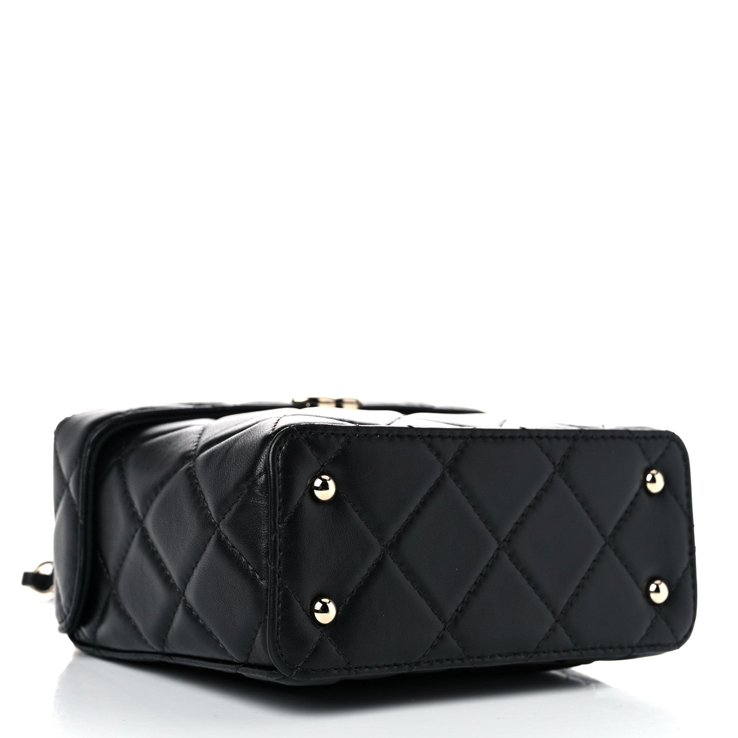 Chanel Lambskin Quilted Small Box Bag Black 4 of 14
