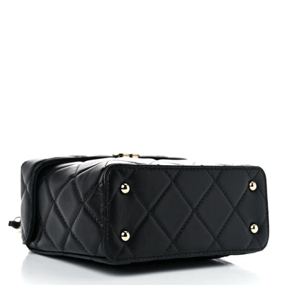 Chanel Lambskin Quilted Small Box Bag Black 4 of 14
