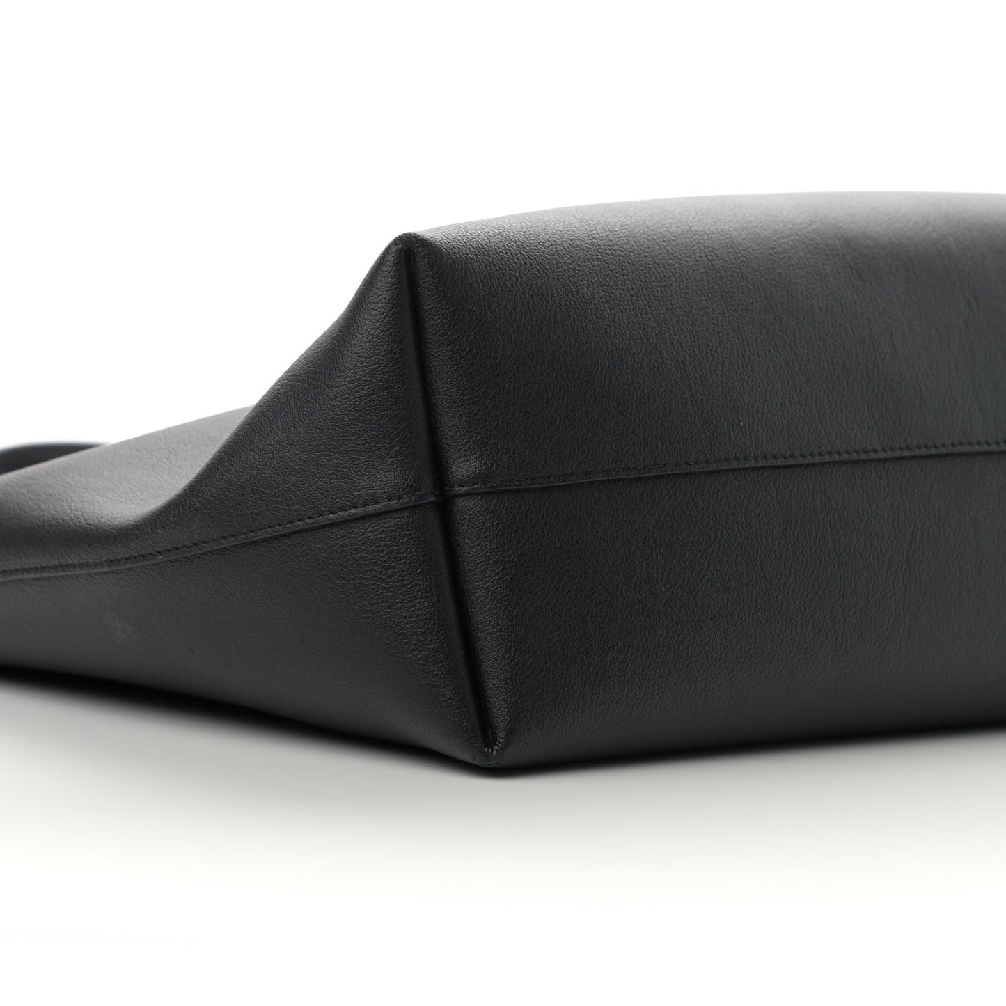 Calfskin Large Shopping Tote Black