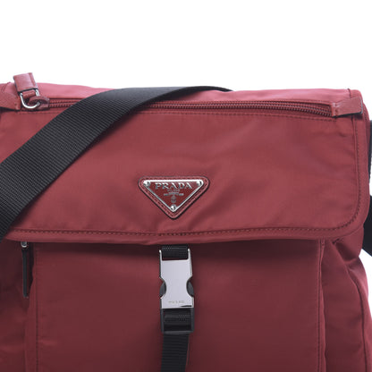 Prada Tessuto Nylon Saffiano Vela Messenger Fuoco 10 of 10