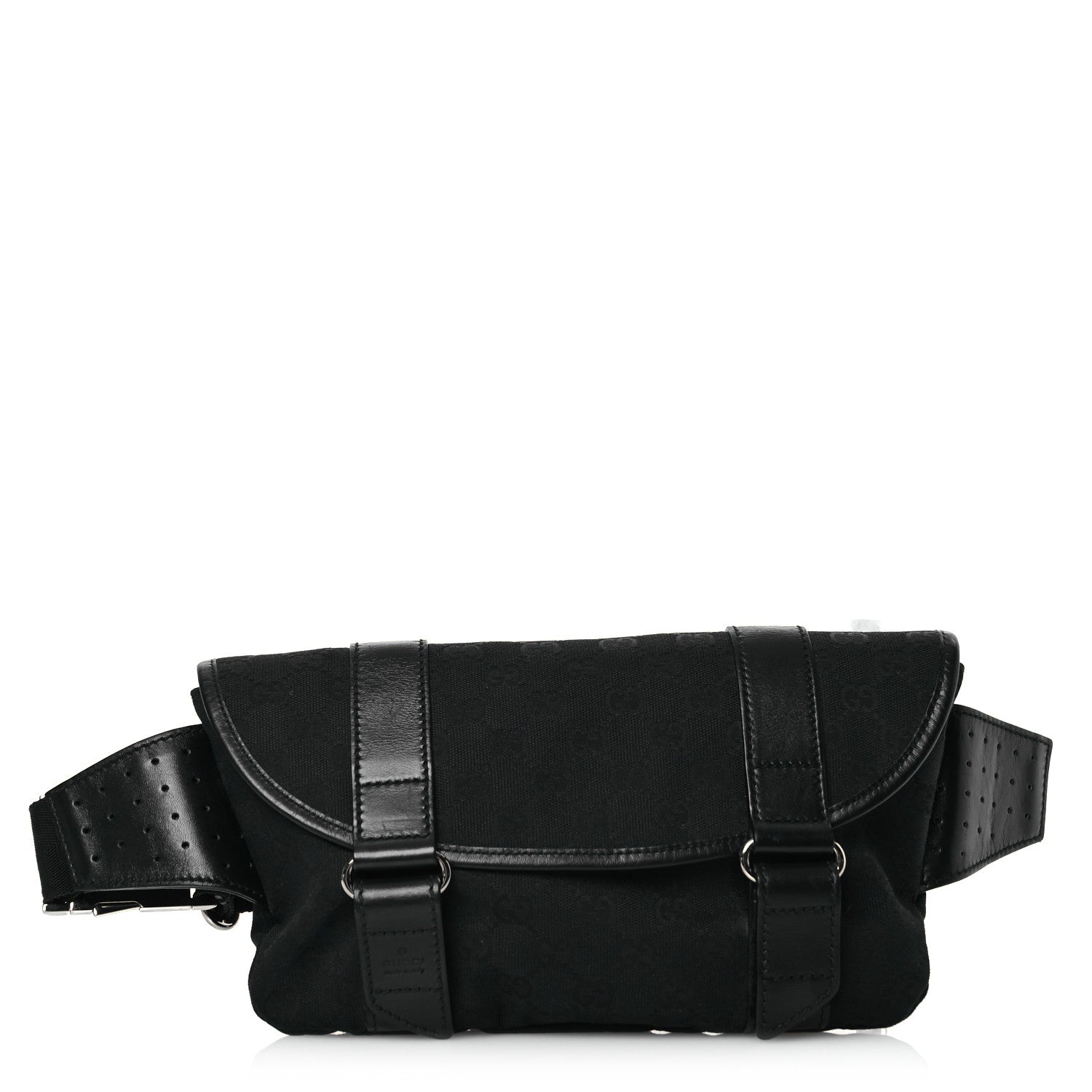 Gucci Monogram Waist Belt Bag Black 1 of 12