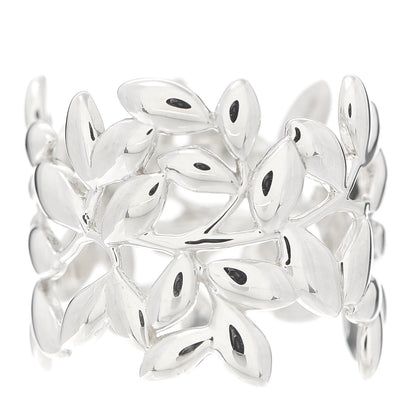 Tiffany Sterling Silver Wide Paloma Picasso Olive Leaf Band Ring 52 6 1 of 5