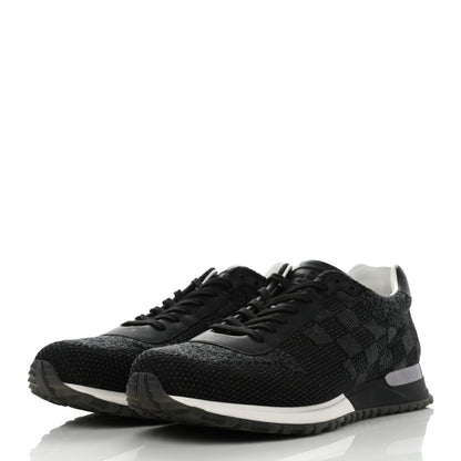 Louis Vuitton Calfskin Damier Run Away Sneakers 9.5 Graphite 3 of 12