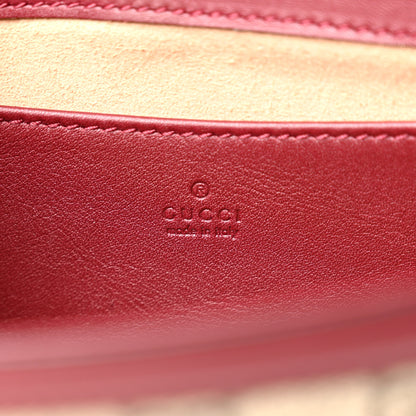 Gucci GG Supreme Monogram Azalea Calfskin Horsebit 1955 Mini Bag Beige Ebony Rosso Ancora 7 of 12