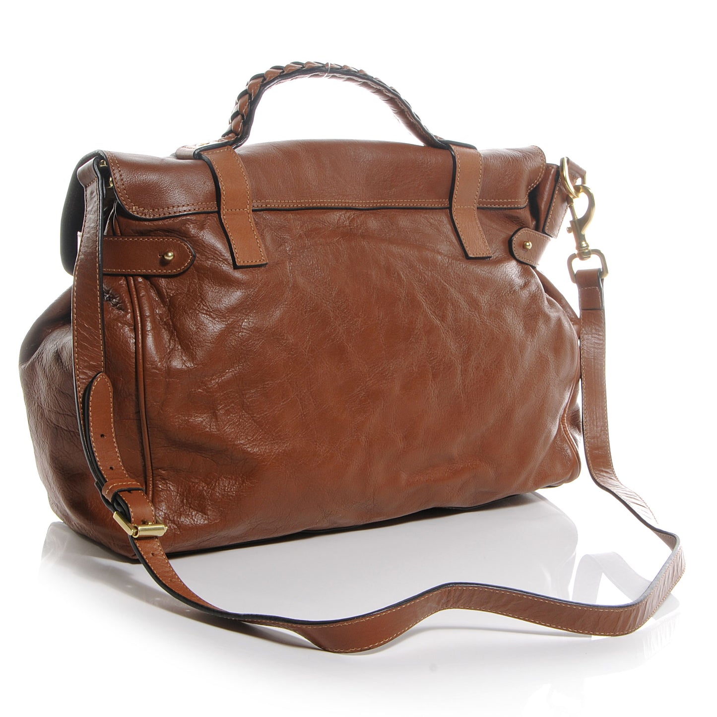 Soft Buffalo Leather Oversized Alexa Oak