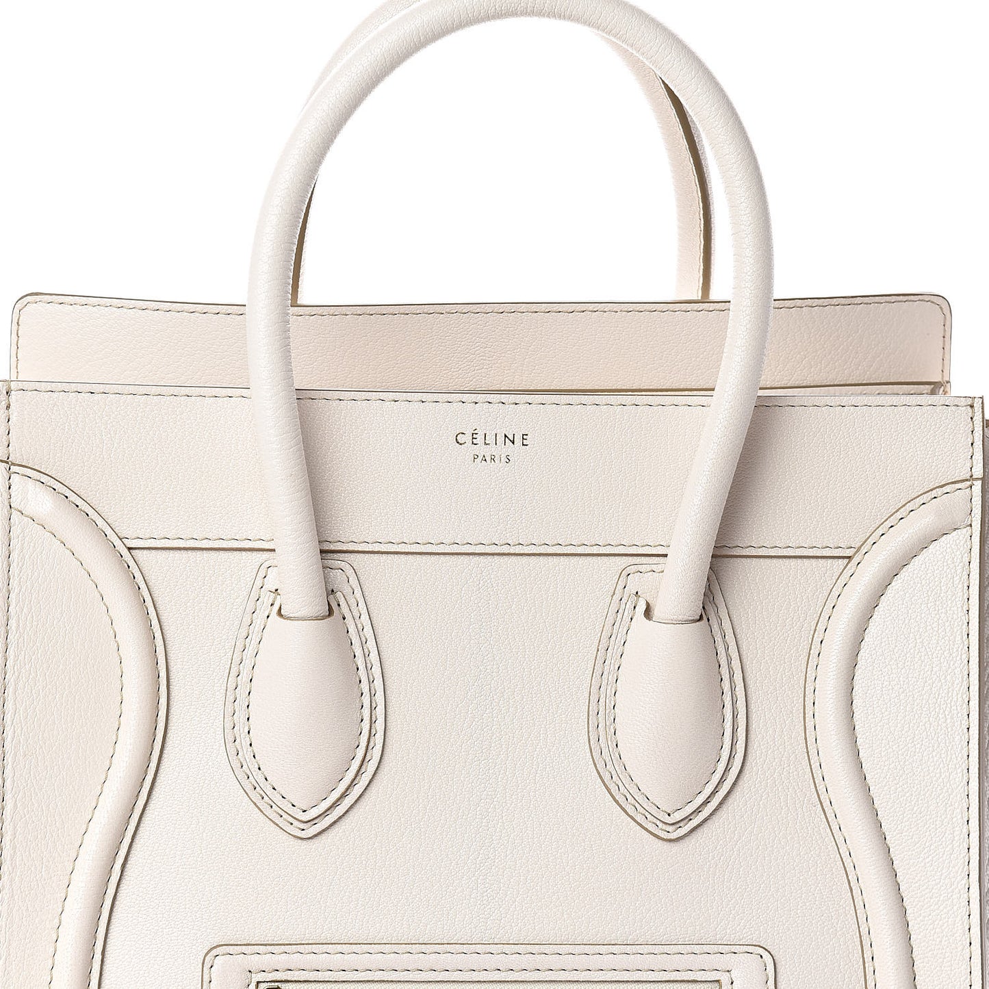 Goatskin Mini Luggage White