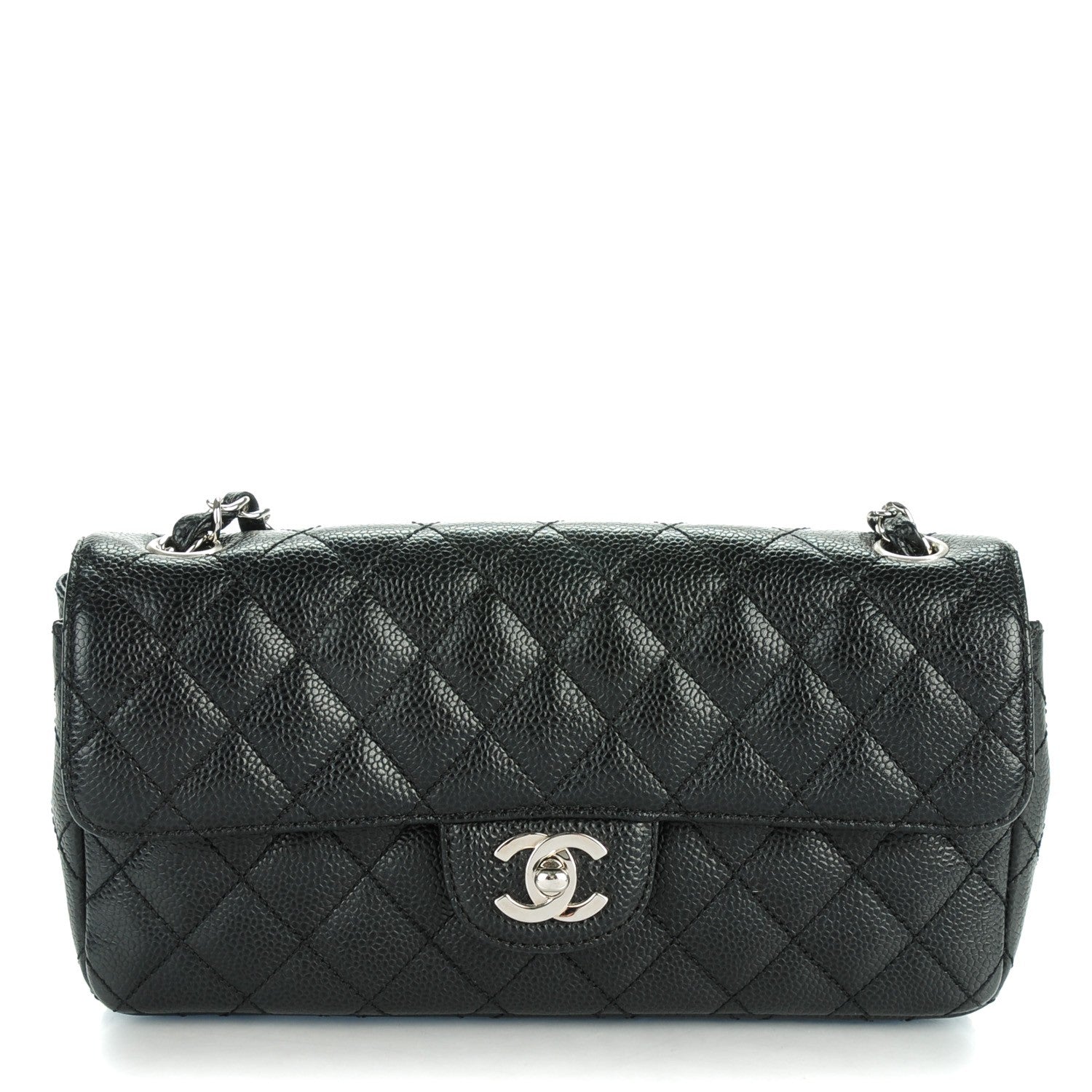 Chanel Caviar Quilted East West Flap Black 1 of 9