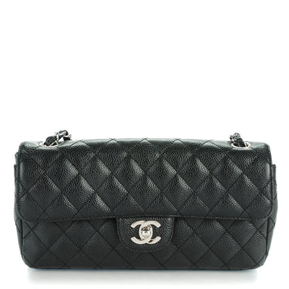 Chanel Caviar Quilted East West Flap Black 1 of 9