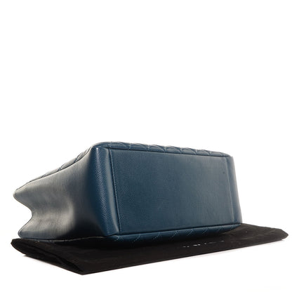 Chanel Caviar Grand Shopping Tote GST Dark Blue 4 of 7