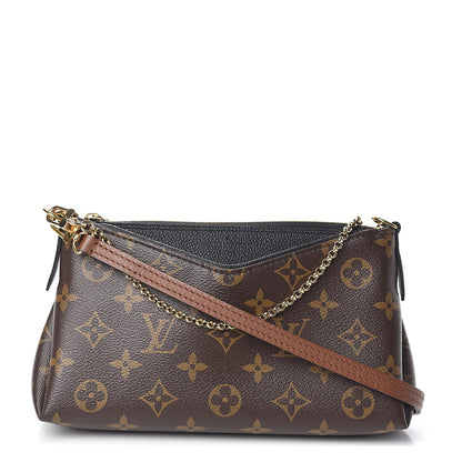 Louis Vuitton Monogram Pallas Clutch Black 1 of 10