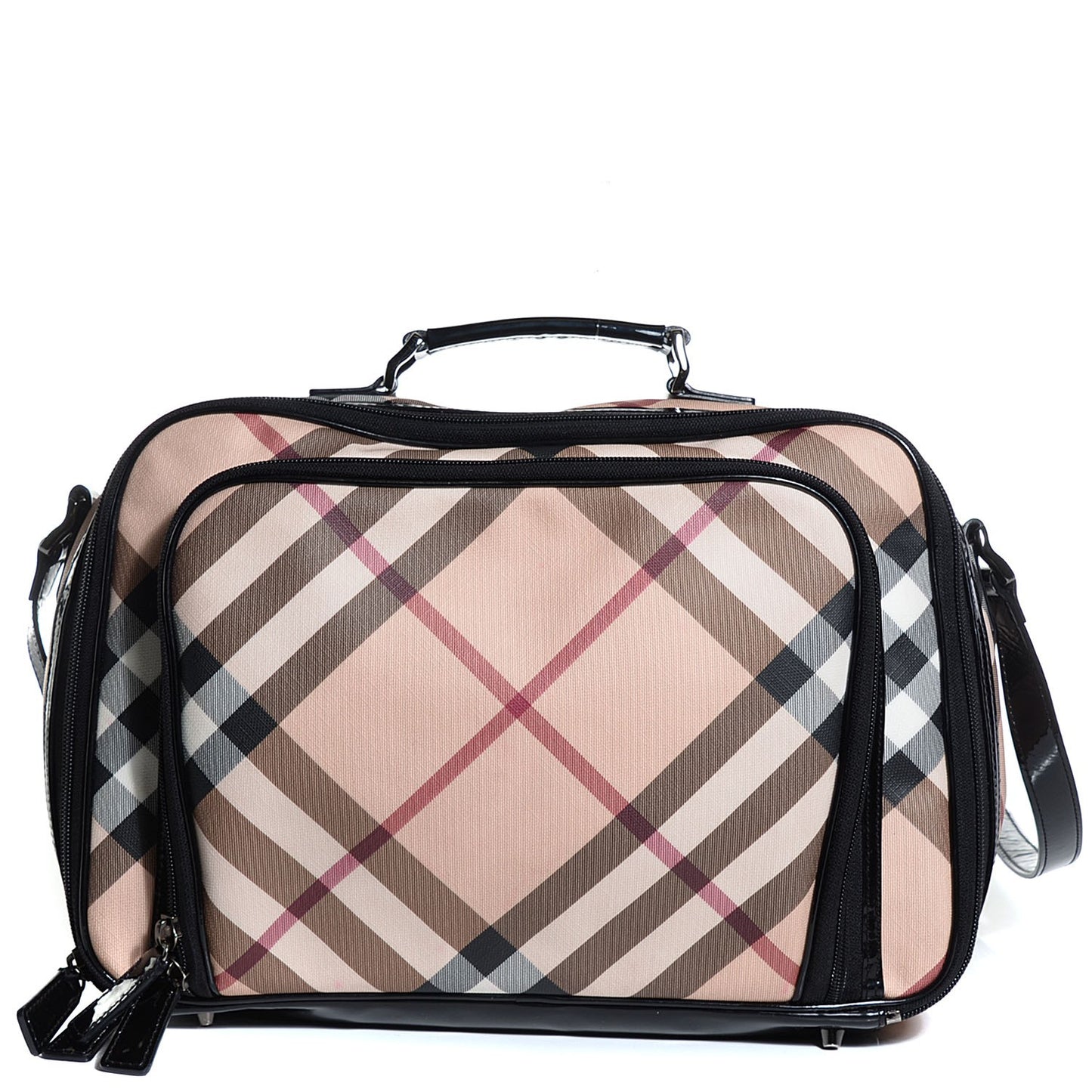 Supernova Check Diaper Bag Black