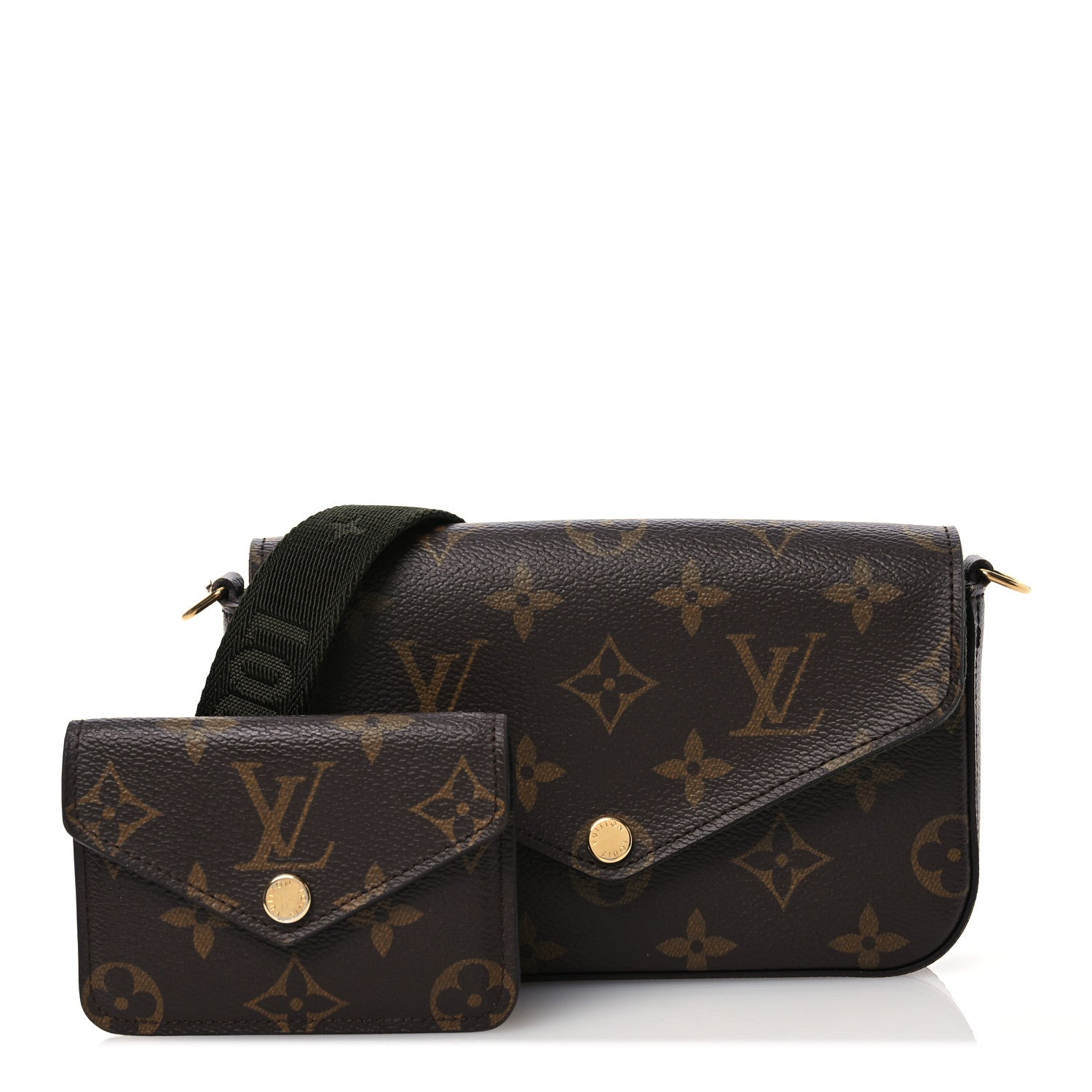 Louis Vuitton Monogram Felicie Strap & Go Kaki 2 of 13
