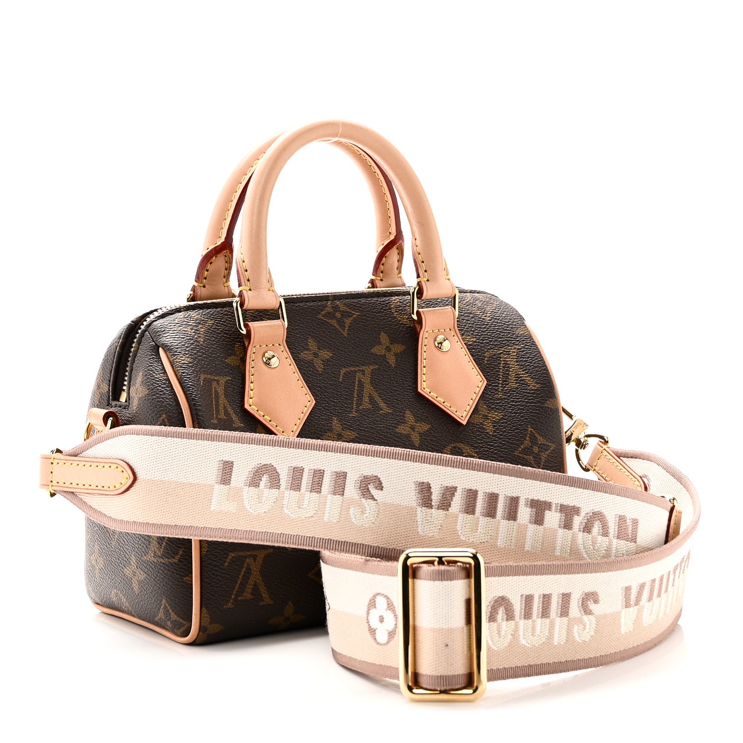Louis Vuitton Monogram Speedy Bandouliere 20 Beige 1812218