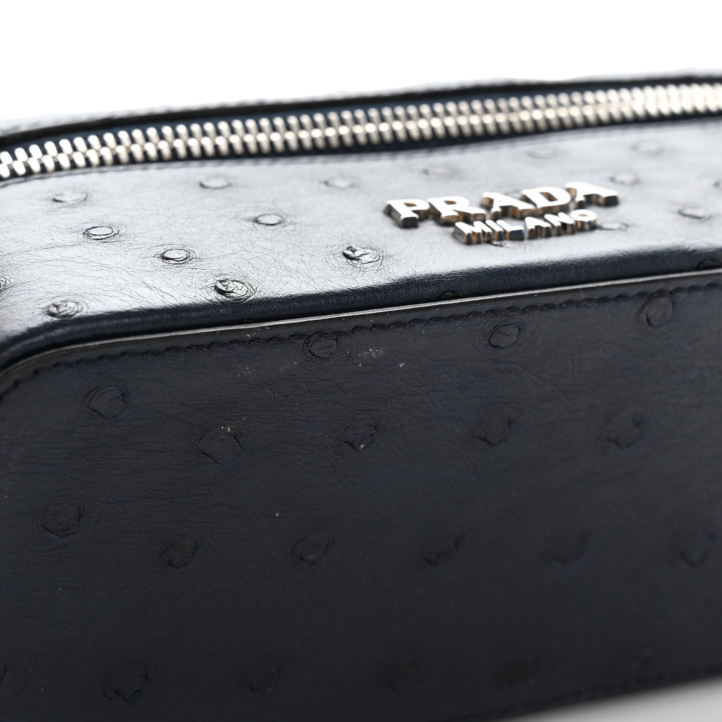 Ostrich Cosmetic Pouch Navy