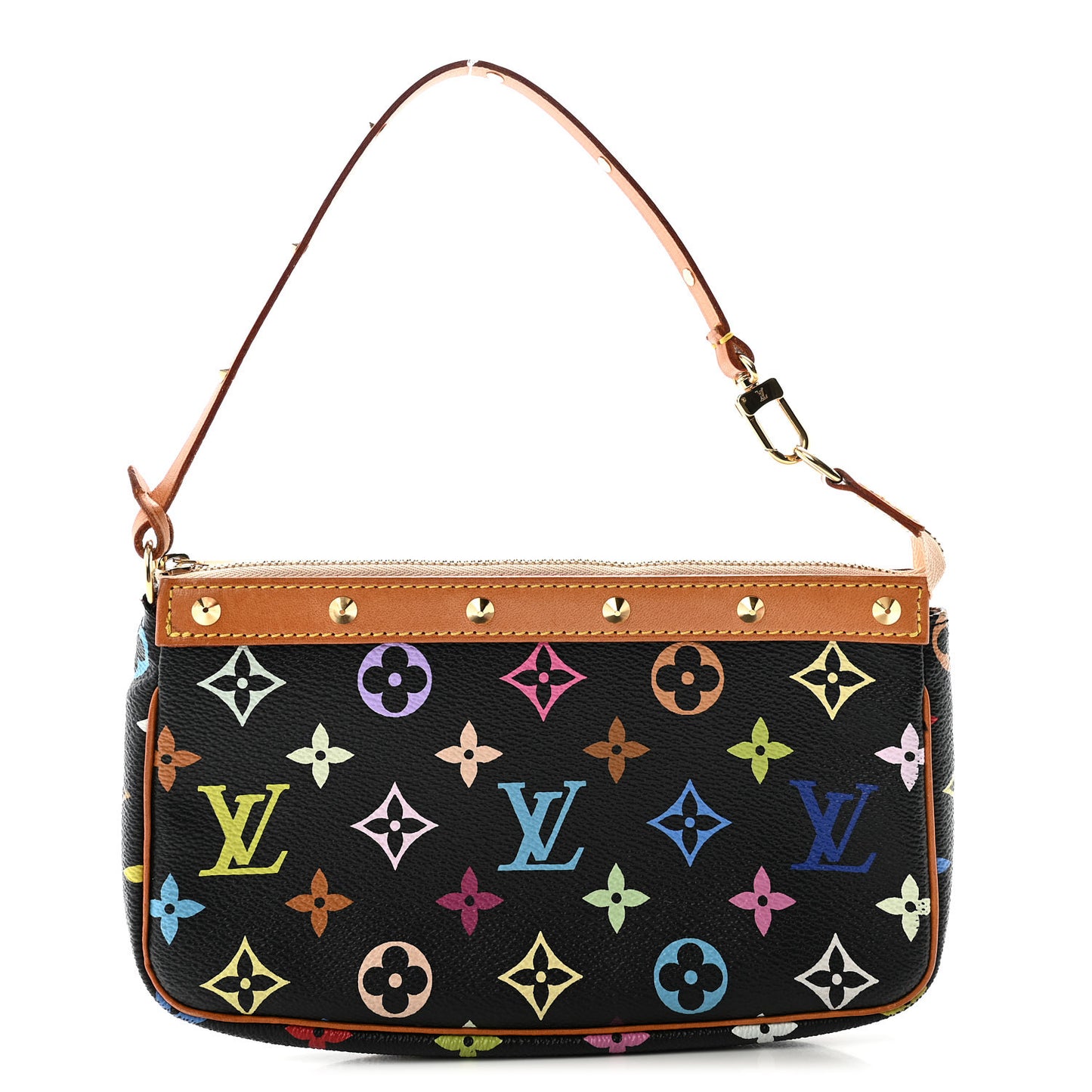 Monogram Multicolor Pochette Accessories Black
